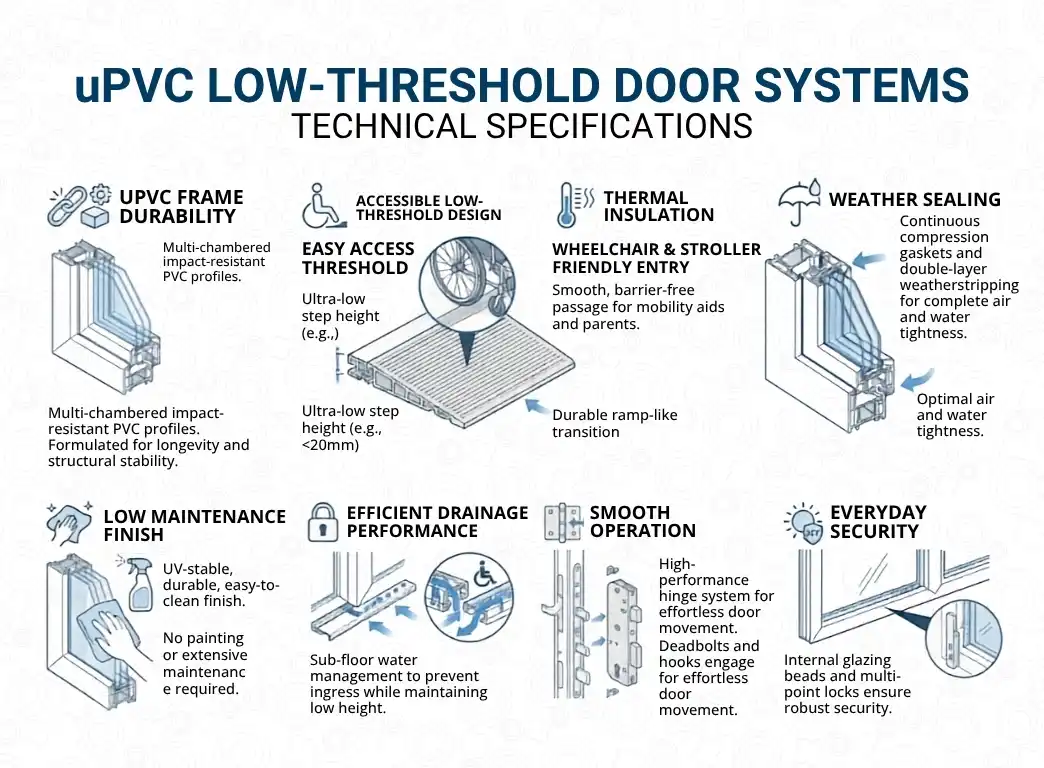 Technical Engineering of ENMAKK Low Threshold Doors