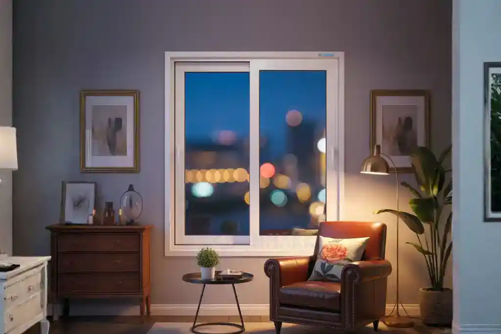 Modern uPVC Sliding Windows in Residential Project by ENMAKK - uPVC Profile Manufacturer in India